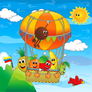 El viaje en globo de las frutas